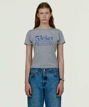 Plan Women Tee Melange Gray