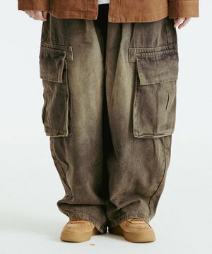 벌룬핏 카고 데님 (블랙)