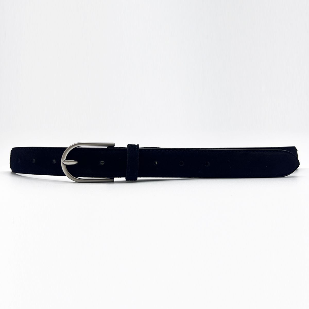 메종마스터(MAISON MASTER) 베이직 스웨이드 벨트 라운드 버클 2color(ITALY LEATHER)