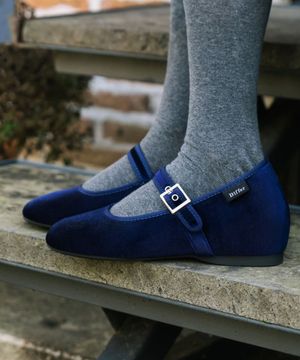 벨린 스퀘어 메리제인 5CM [네이비]