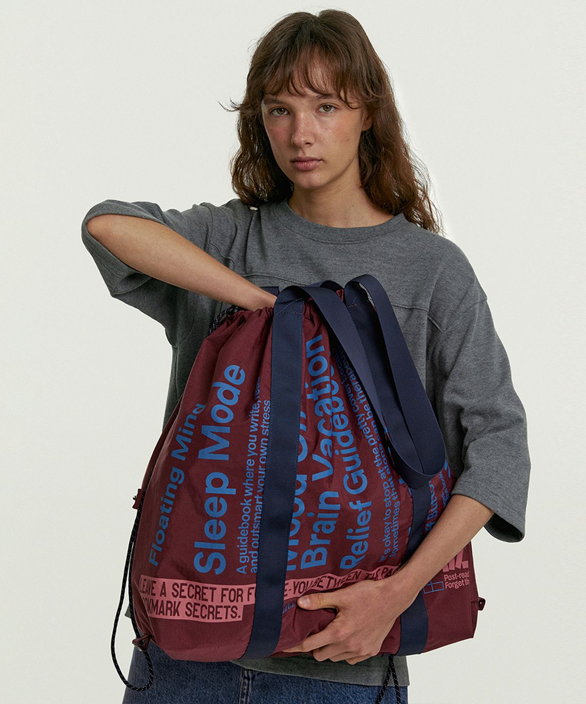 테켓(TEKET) Stack Tote Bag Burgundy
