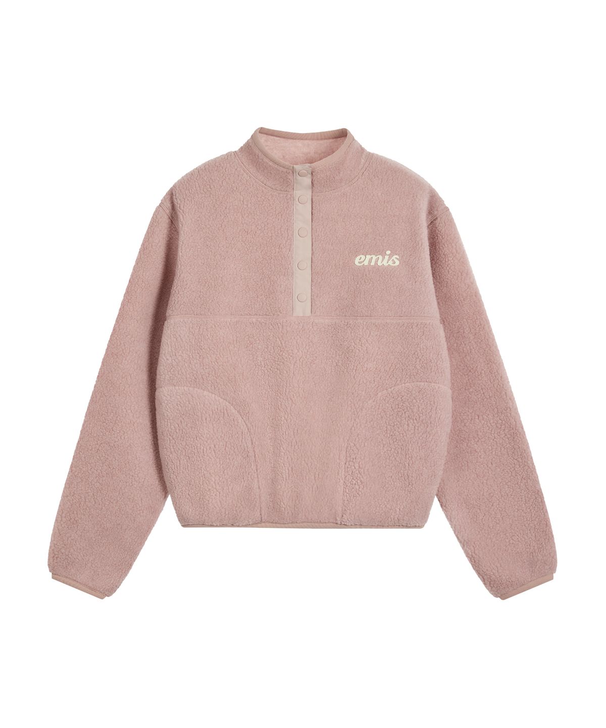 이미스(EMIS) (W) HALF NECK FLEECE TOP-PINK