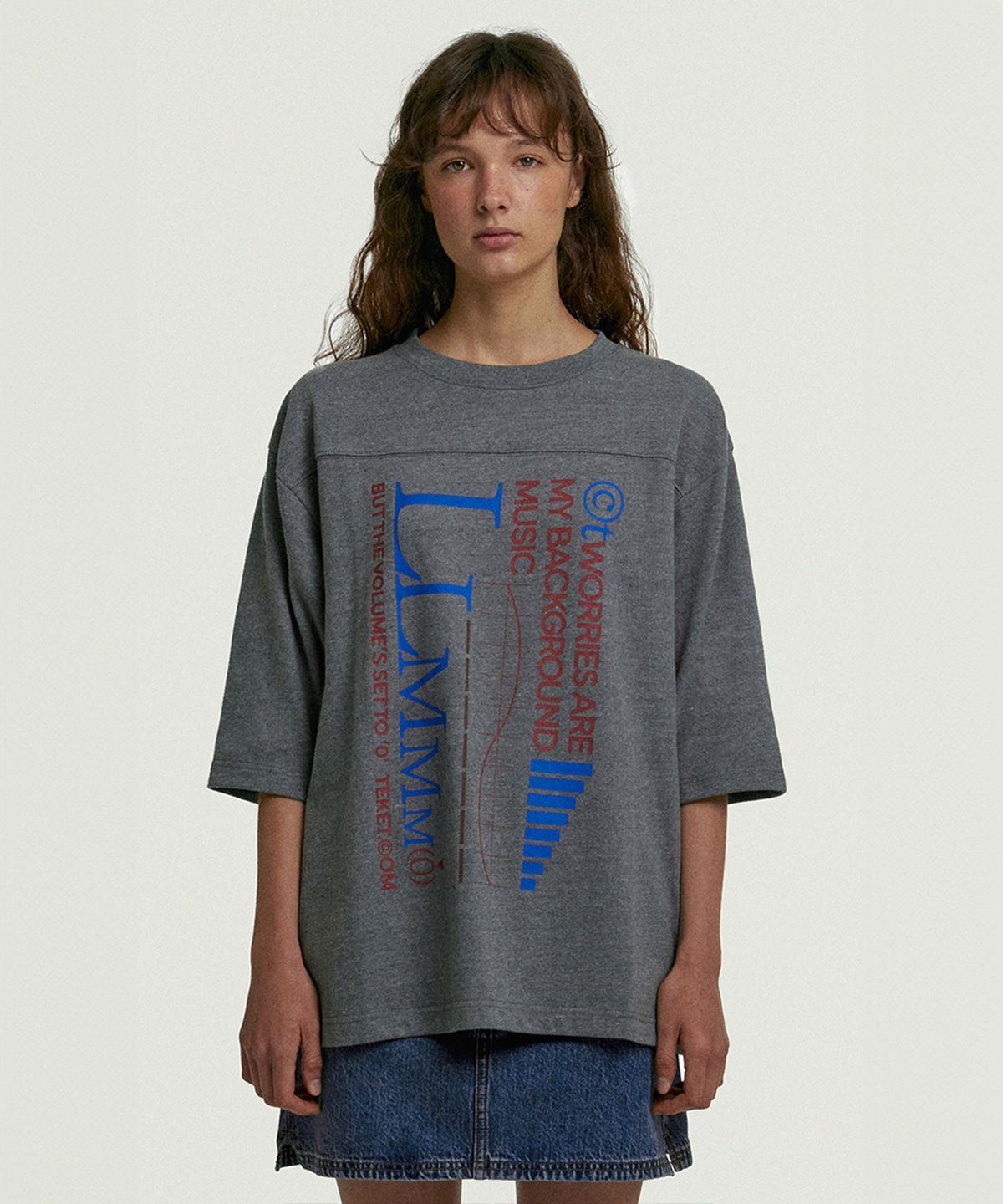테켓(TEKET) Volume 0 L/S Tee Melange Gray