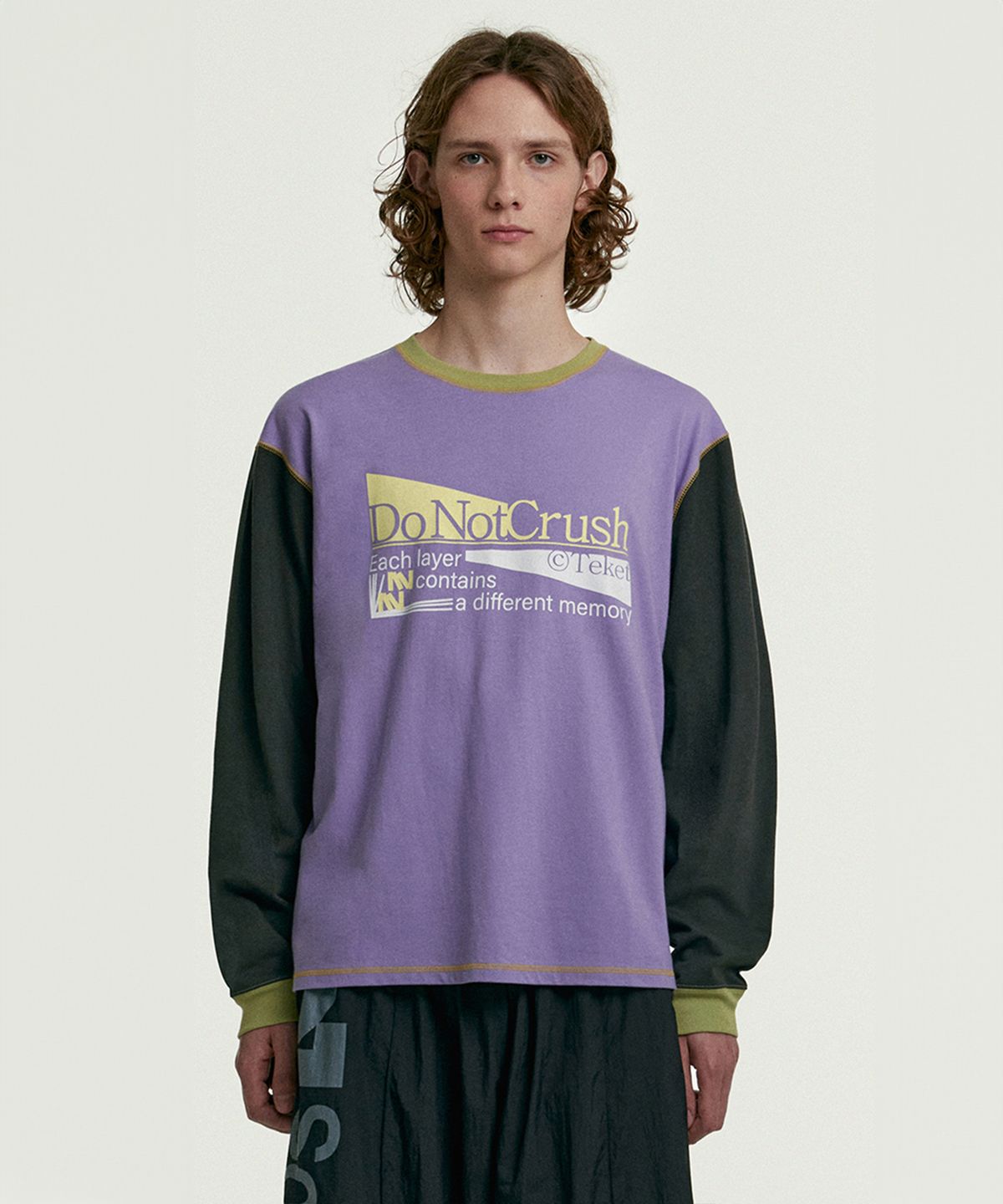 테켓(TEKET) Do Not Crush L/S Tee Purple