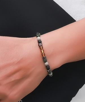 어스하모니 BM257B1213 화산석  천연 원석  남자팔찌