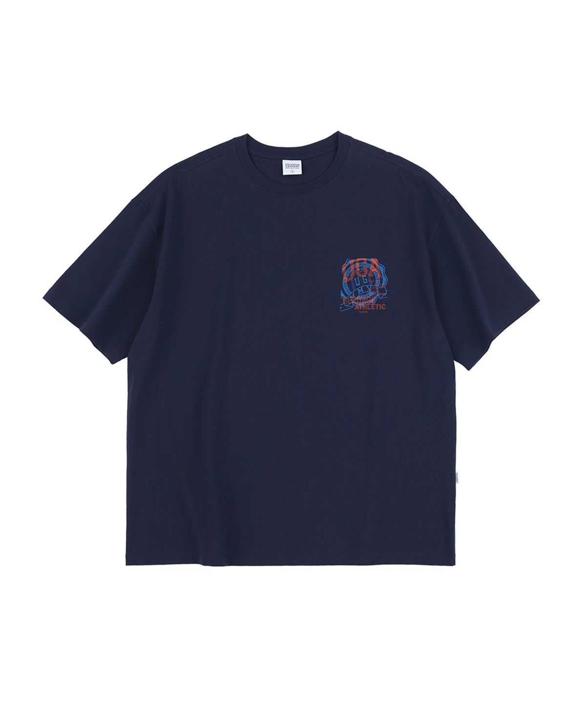 유니버스 가먼트(UNIVERSE GARMENT) UG 레트로 투톤 엠블럼 티셔츠_Navy