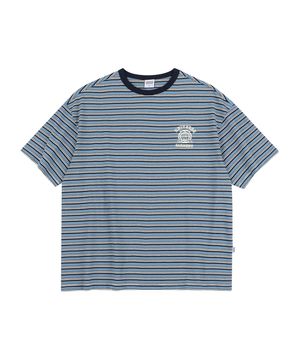 UG 스트라이프 엠블럼 티셔츠_Light Blue