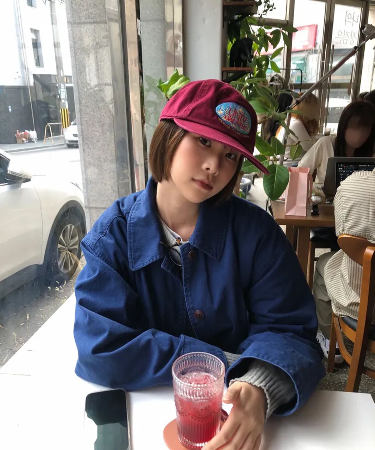 유니버스 가먼트(UNIVERSE GARMENT) UG 선라이트 워싱 캡_Burgundy