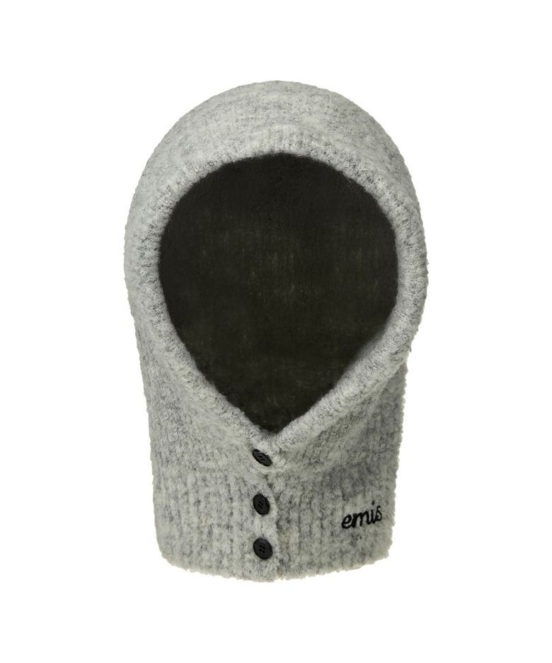 BUTTON BALACLAVA-MELANGE GRAY
