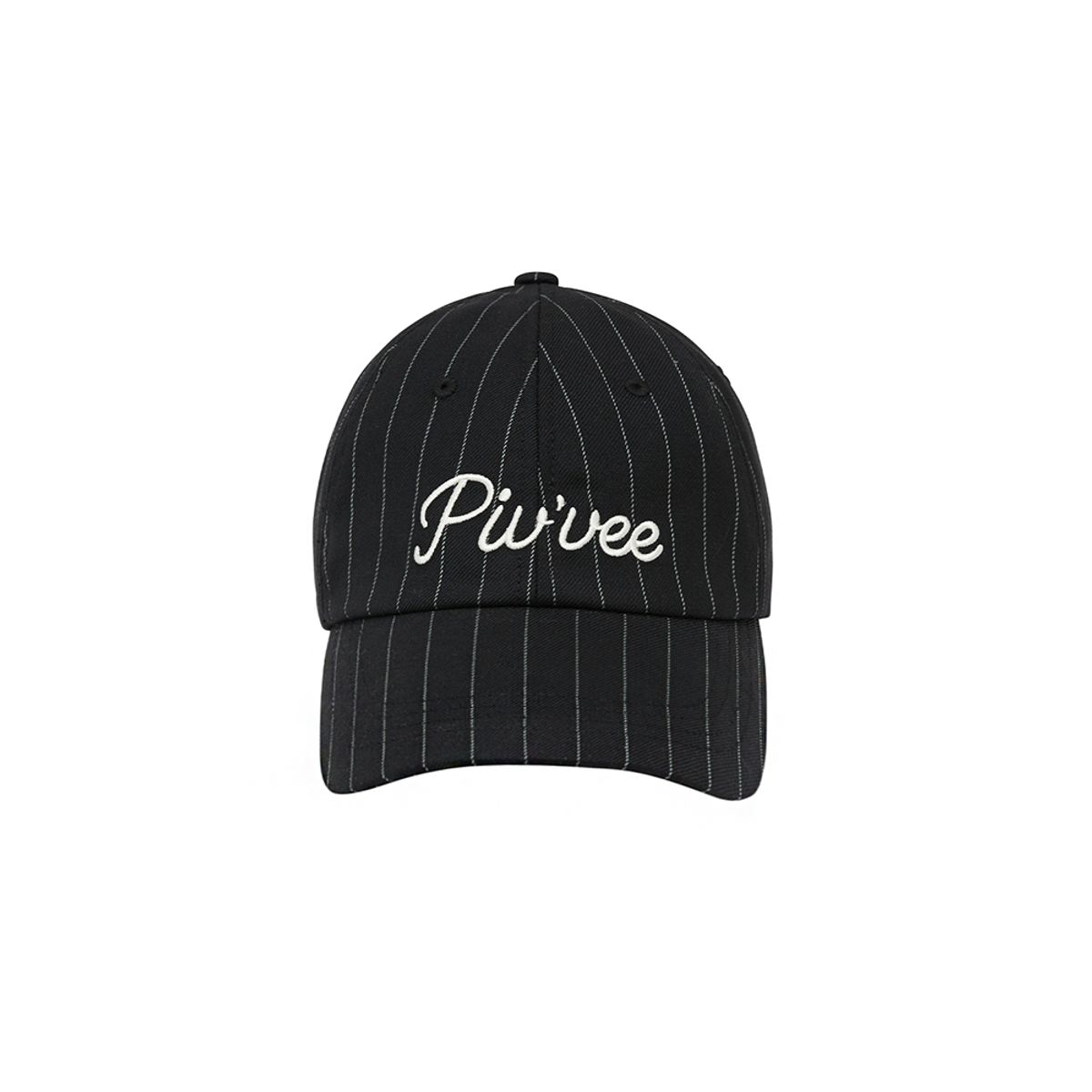 피브비(PIV’VEE) Pinstripe Ball Cap (ebony black)