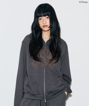 [DISNEY] WISH_SPARKLE HOODIE ZIP-UP(CHARCOAL)