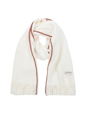 풋프린트 니트 머플러 (크림)