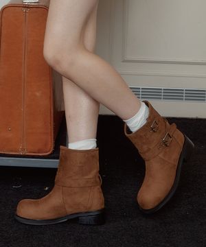 ANC DOUBLE BUCKLE BOOTS_BROWN