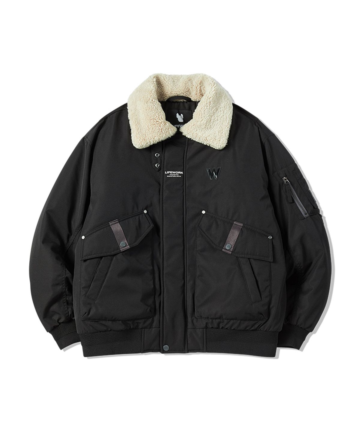 라이프워크(LIFEWORK) 시어링 플라이트 패딩 자켓