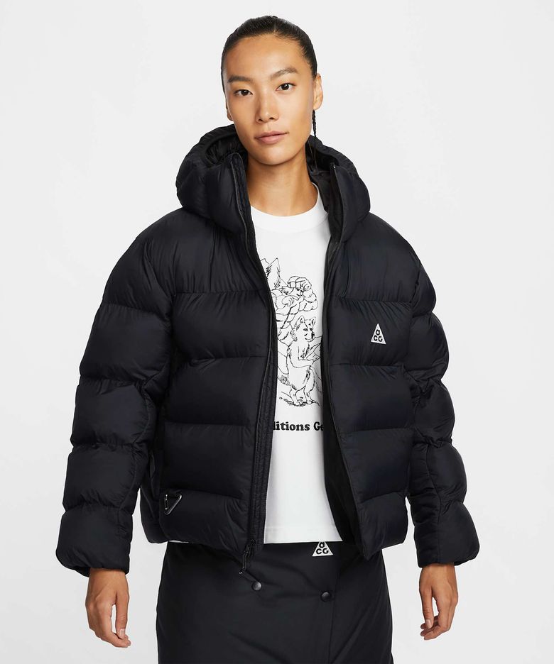 ACG 루나 레이크 PrimaLoft® 써마 핏 ADV 루즈 후드 재킷 W - 블랙:서밋 화이트 / FZ6762-010