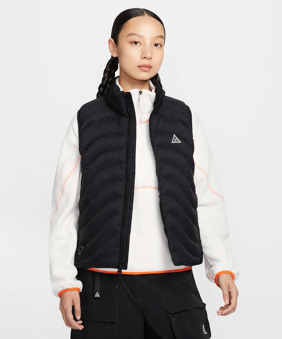 나이키(NIKE) ACG 라바 플로우 써마 핏 ADV 베스트 W - 블랙:서밋 화이트 / IB0803-010