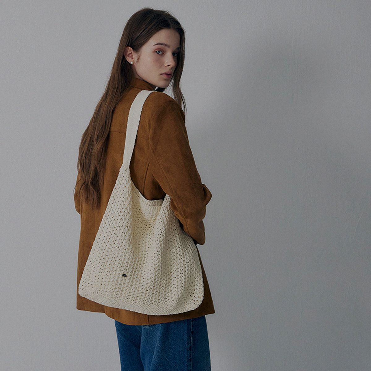 메르헨(MERCHEN) Bow knit bag_4color