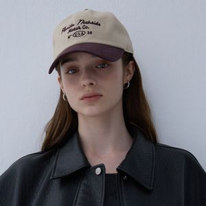 Lettering two tone ball cap_6color