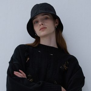 Quilting string bucket hat_2color