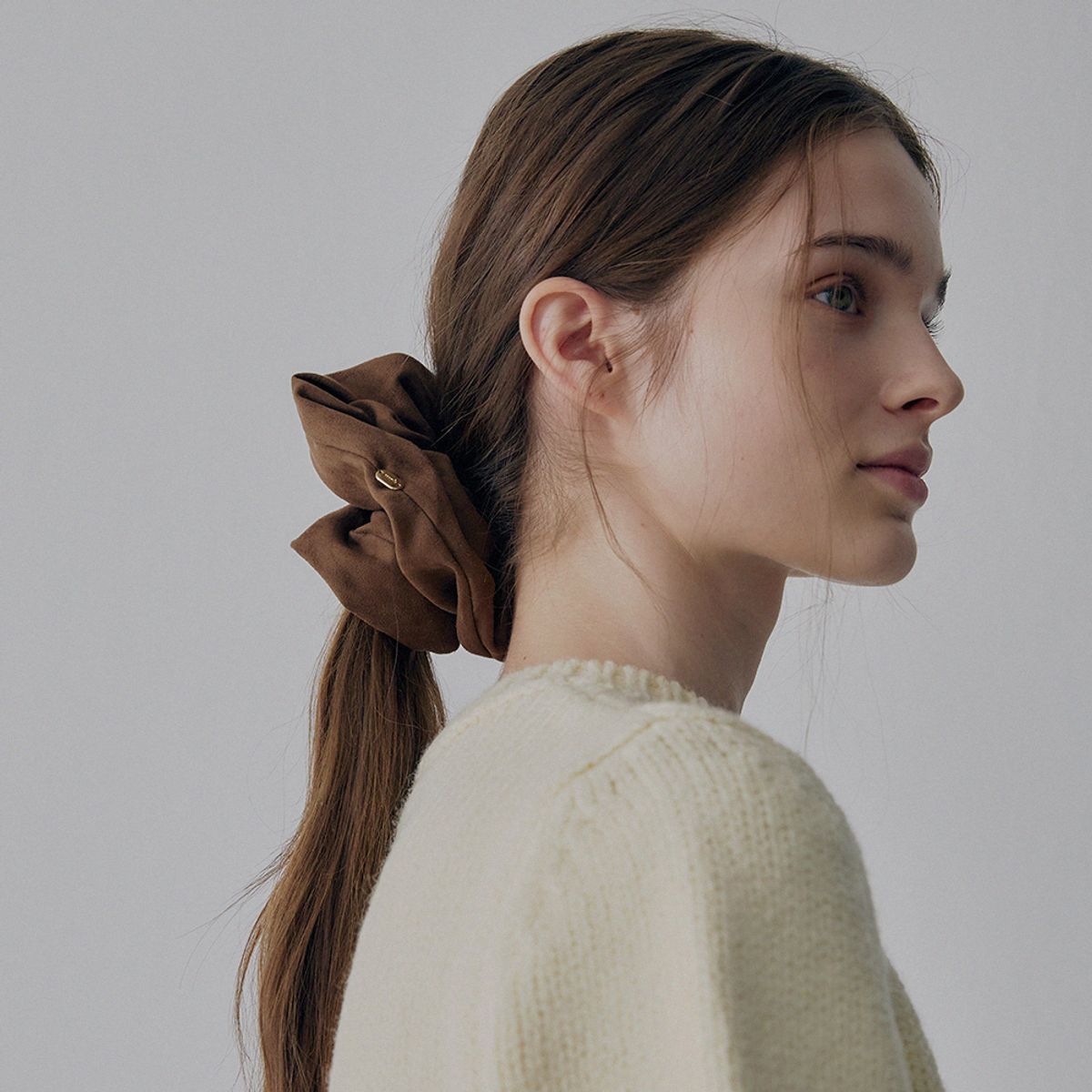 메르헨(MERCHEN) Suede scrunchie_3color