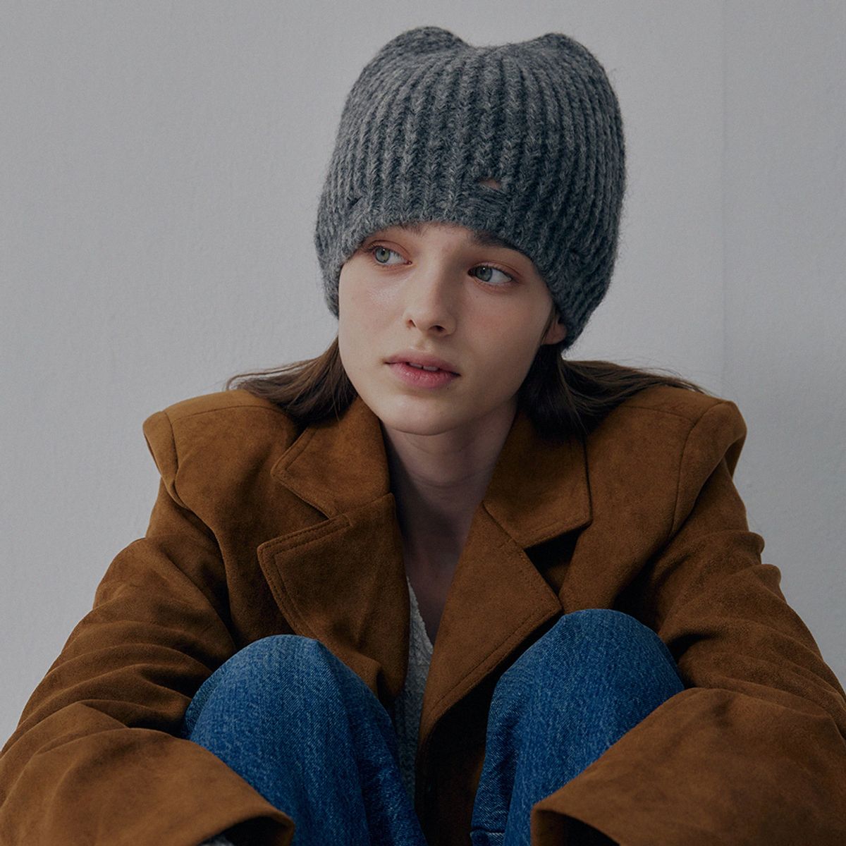 메르헨(MERCHEN) Vintage cat beanie_4color