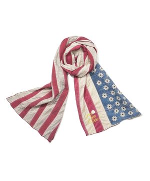 [PETER X NICKGEAR] USA FLAG SCARF - RED
