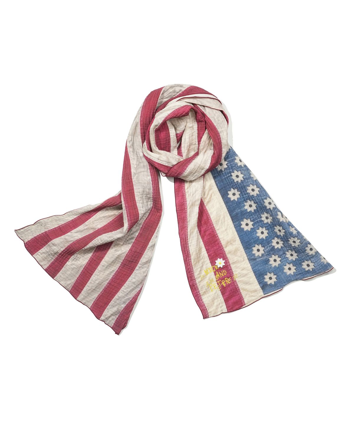 마이네임이즈피터(MYNAMEISPETER) [PETER X NICKGEAR] USA FLAG SCARF - RED