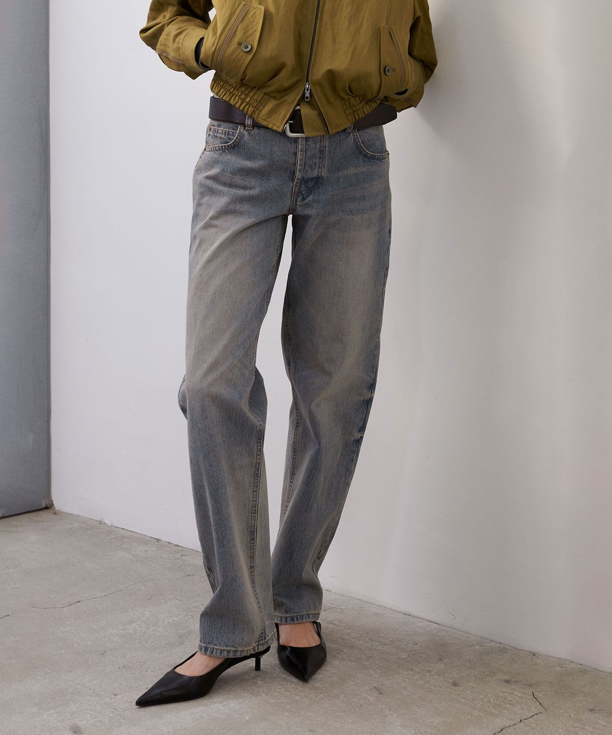 이안조(EAN JO) VINTAGE WASHED 90S STRAIGHT DENIM (MISTY BLUE)