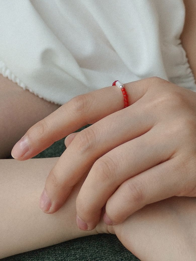 Red cats ring #R001