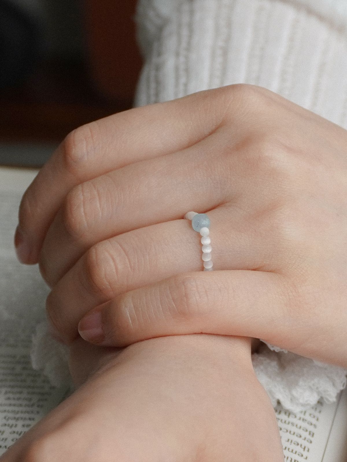 제마드(GEMADE) Ocean wave ring #R003