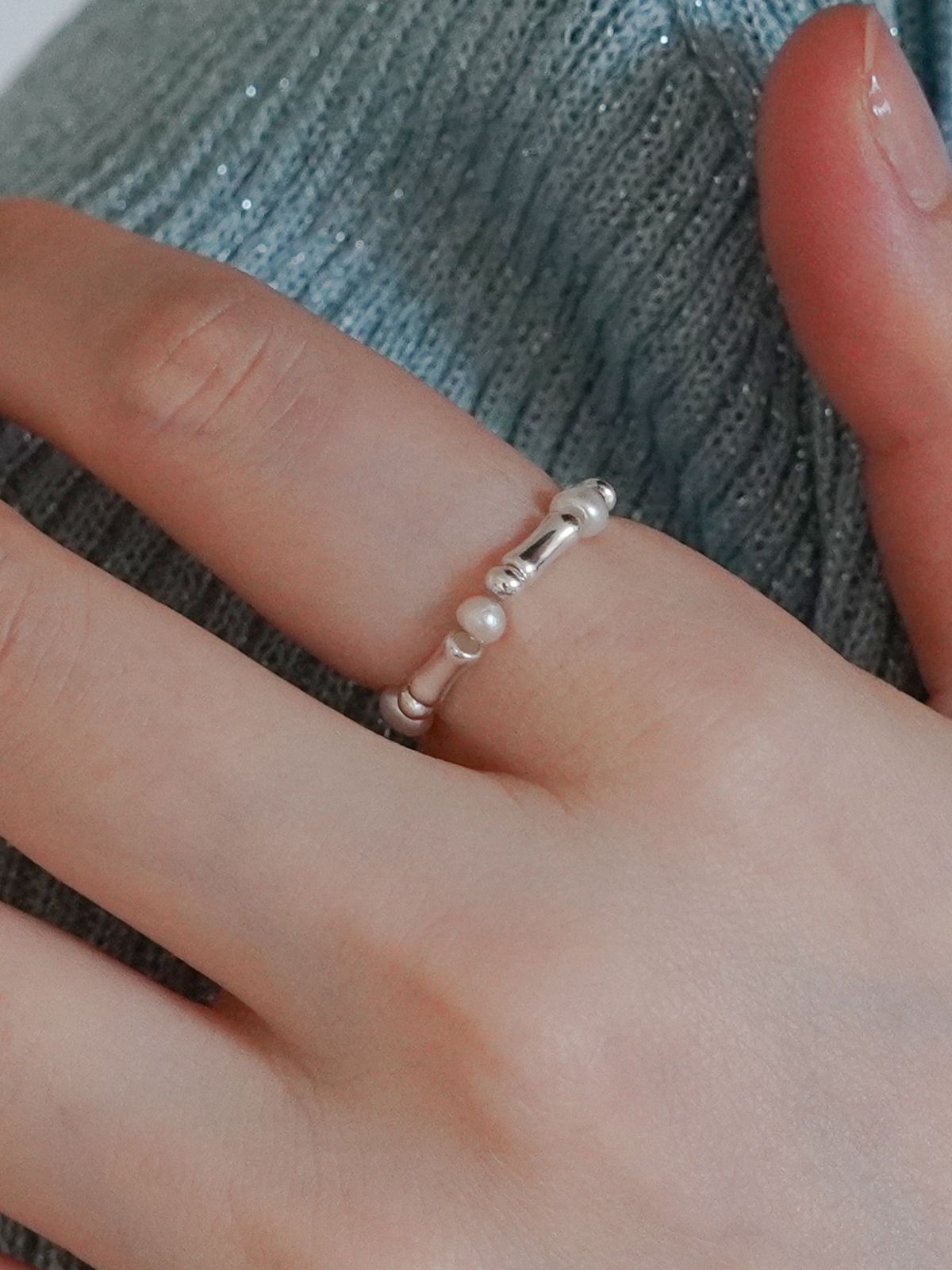 제마드(GEMADE) Glow pearl ring #R021
