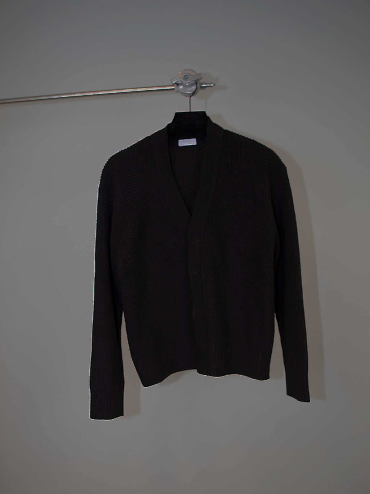 고저(GOZER) FOREST KNIT CARDIGAN_BLACK