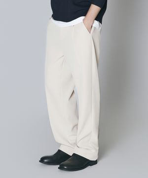 세미 와이드 슬랙스 [애쉬 크림]