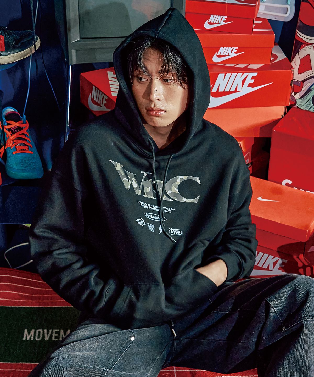 와일드락(WILDROCK) WRC CAMO 오버핏 후드_10 COL