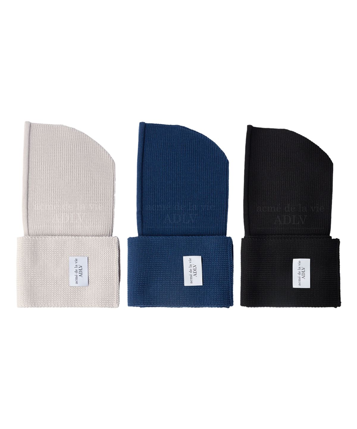 아크메드라비(ACME DE LA VIE) BASIC LOGO JACQUARD MUFFLER BALACLAVA (3COLOR)