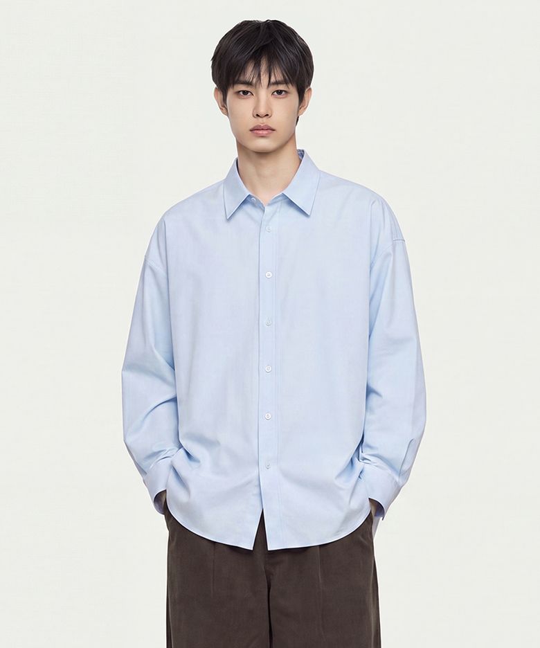 오버핏 옥스포드 셔츠 [스카이 블루]