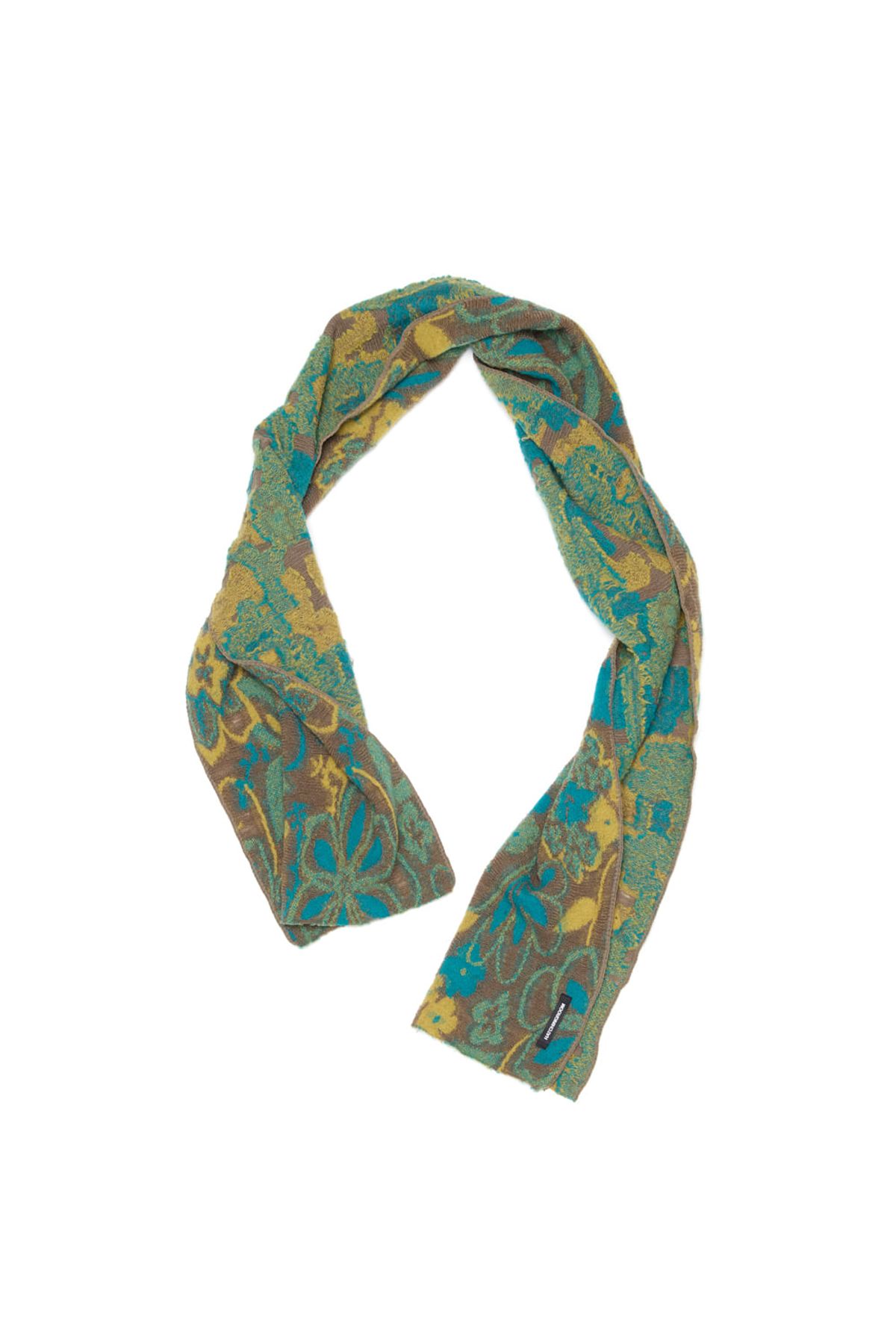 해칭룸(HATCHINGROOM) Floral Jacquard Muffler Yellow