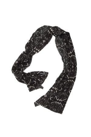 Fleece Jacquard Muffler Black