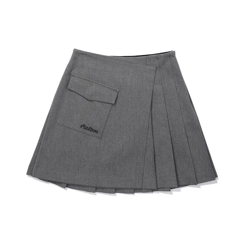 여성 뒷플리츠 카고형 TR 스커트 MELANGE GRAY (WOMAN)