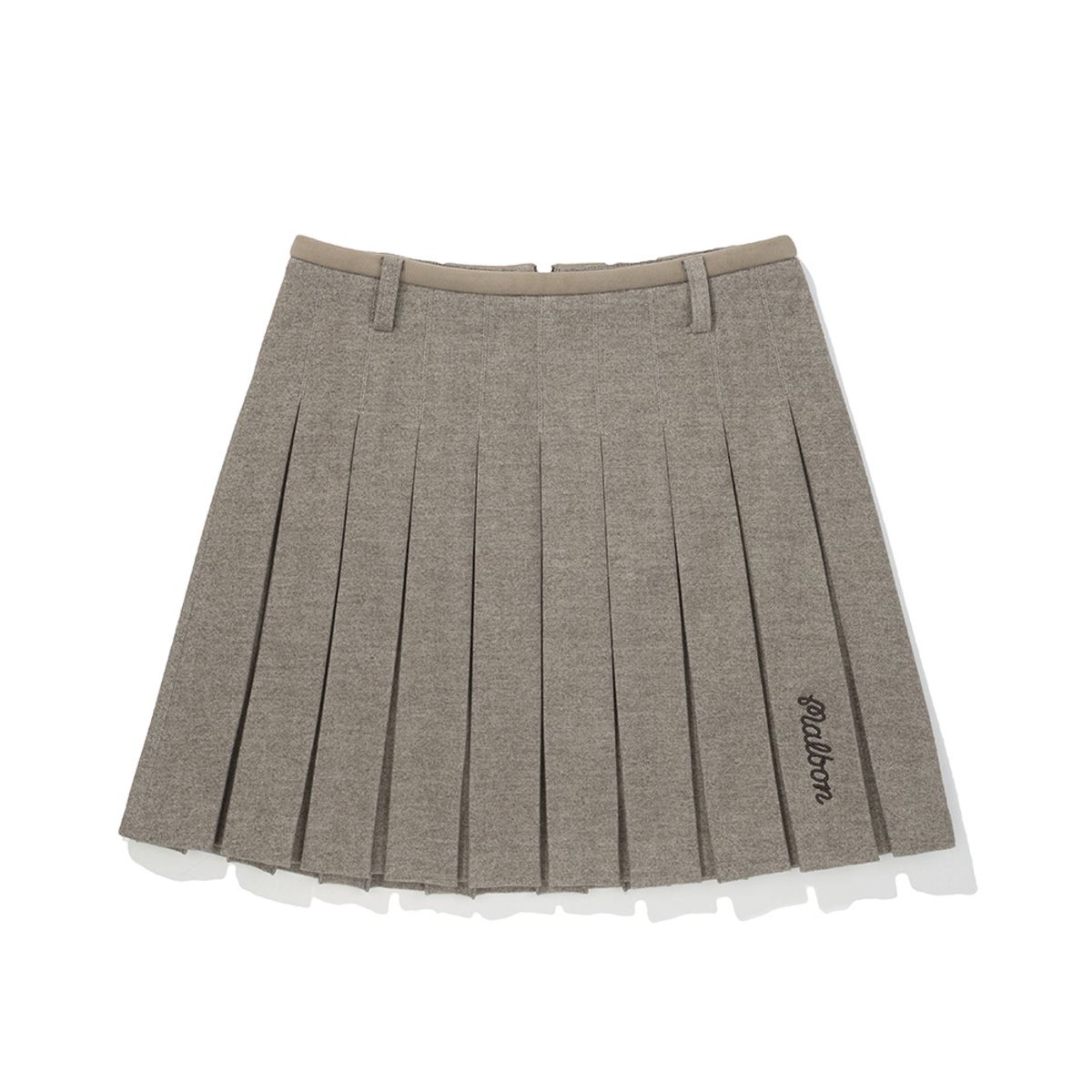 말본 골프(MALBON GOLF) 여성 TR 아코디언 스커트 BEIGE (WOMAN)