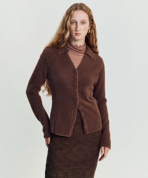 Prim wool cardigan knitwear _ Brown