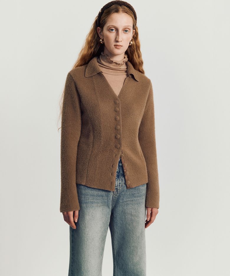 Prim wool cardigan knitwear _ Beige