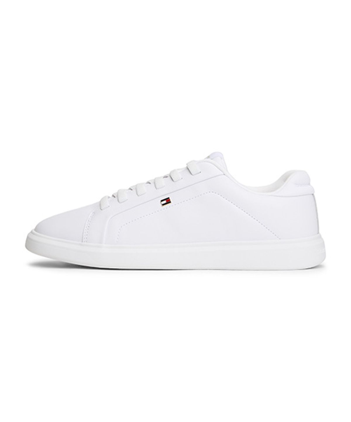 타미힐피거(TOMMY HILFIGER) 아이콘 코트 밴딩 라이트 스니커즈-화이트9(T52G0ARS100WT1YBS) (T52G0ARS100WT1YBS)