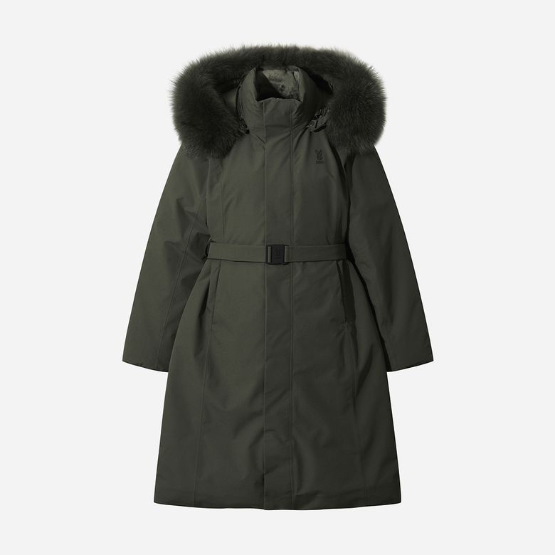 여성) 데카히트 구스 롱다운 자켓(D.CHARCOAL GREY)