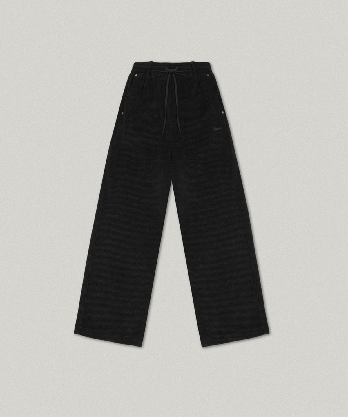 폴뉴아(FOLNUA) MOU CORDUROY BANDING PANTS (BLACK)