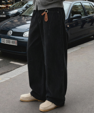 코듀로이 하프 밴딩 팬츠 (3color)