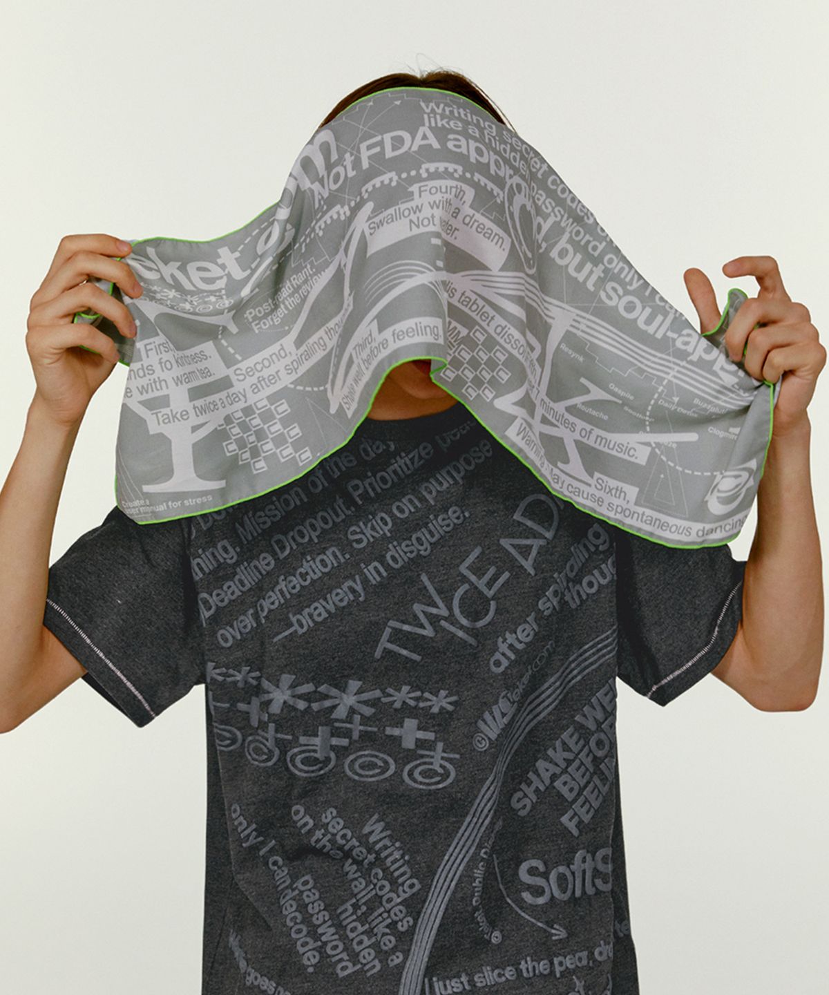 테켓(TEKET) Password Bandana Gray