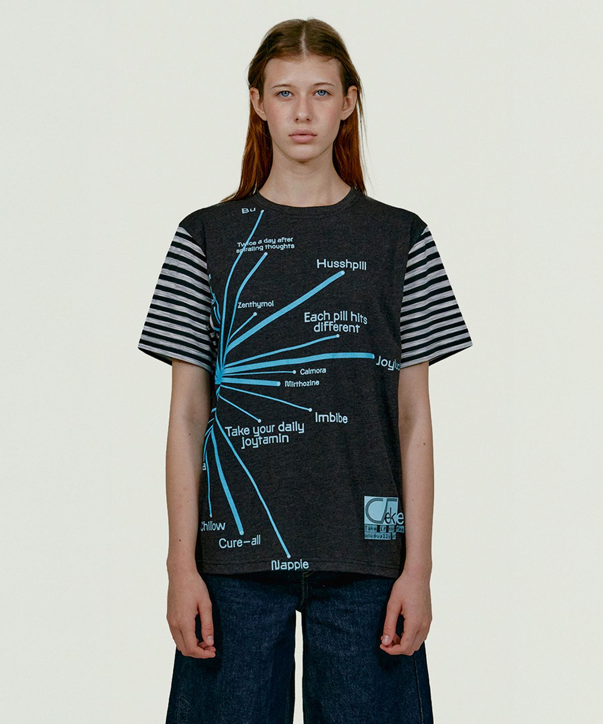 테켓(TEKET) Mood Chart Tee Charcoal