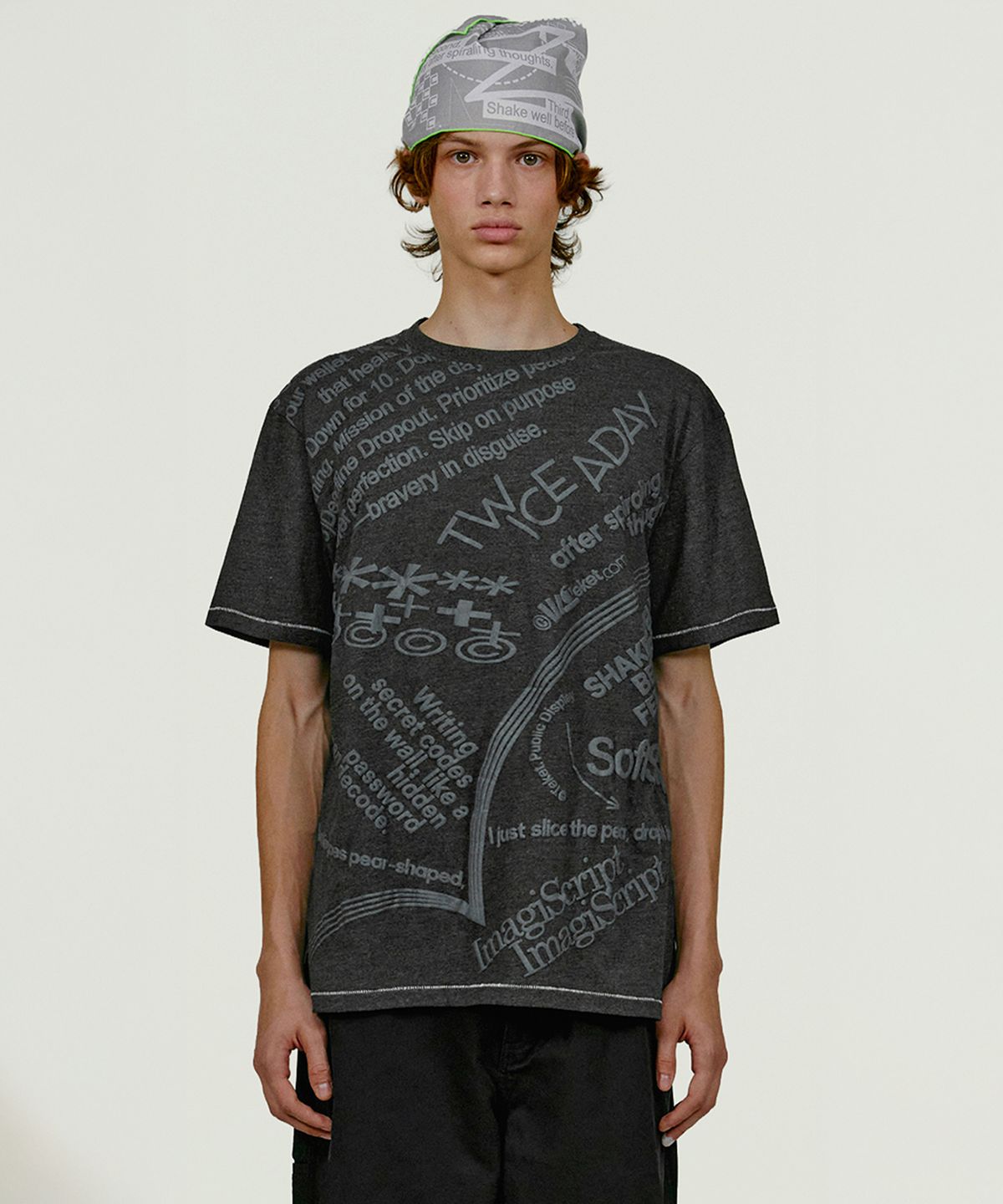 테켓(TEKET) Imagiscript Tee Charcoal