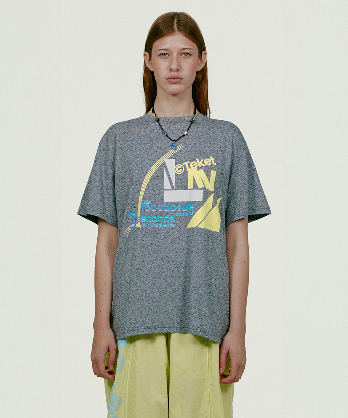 테켓(TEKET) Red Capsule Tee Melange Gray